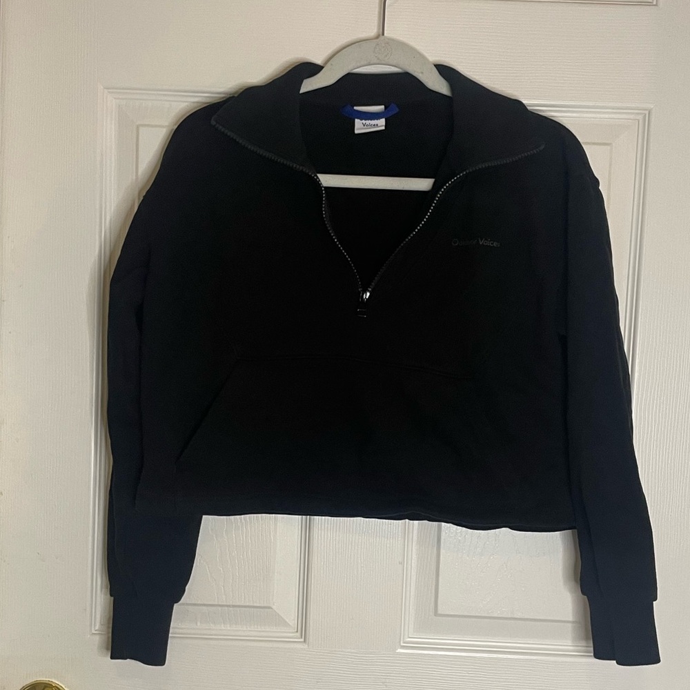EUC OUTDOOR VOICES CROP QUARTER ZIP